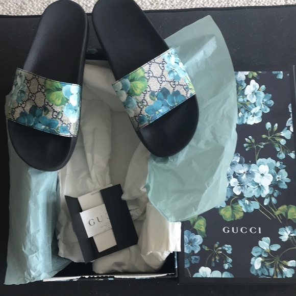 gucci bloom slides size 9